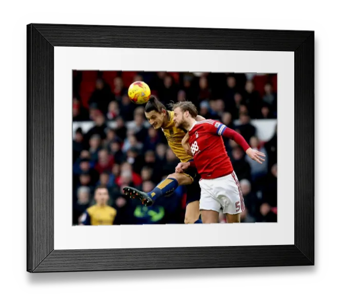 Framed Print : Milan Djuric vs. Matthew Mills: Aerial Battle at The City Ground - Nottingham Forest vs. Bristol City, Sky Bet Championship (January 2017) Framed Print : Milan Djuric vs. Matthew Mills: Aerial Battle at The City Ground - Nottingham Forest vs. Bristol City, Sky Bet Championship (January 2017)