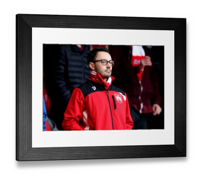 Framed Print : Bristol City Fans Rally at The City Ground Framed Print : Bristol City Fans Rally at The City Ground