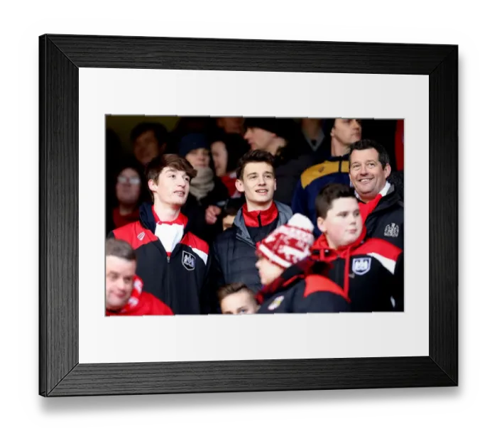 Framed Print : Bristol City Fans Rally at The City Ground Framed Print : Bristol City Fans Rally at The City Ground