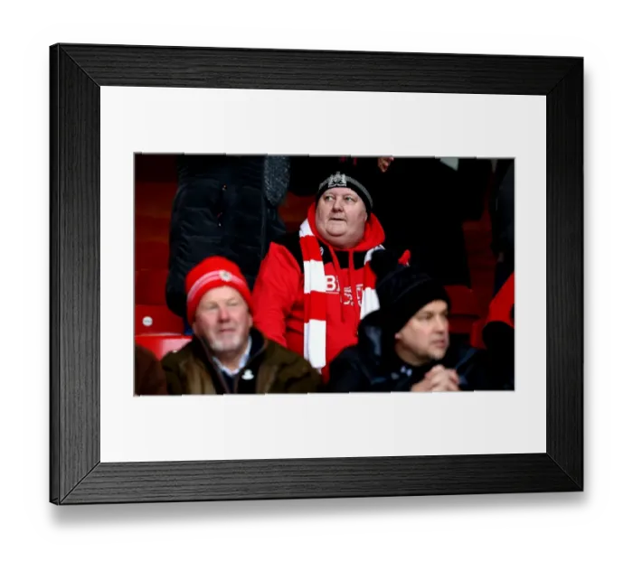 Framed Print : Bristol City Fans at Nottingham Forest's The City Ground, 2017 Sky Bet Championship Match Framed Print : Bristol City Fans at Nottingham Forest's The City Ground, 2017 Sky Bet Championship Match