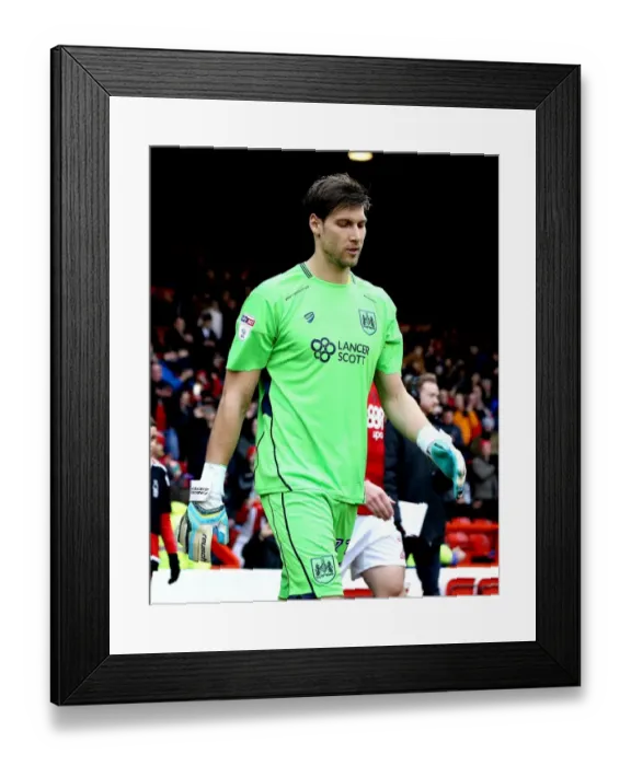 Framed Print : Fabian Giefer Makes Debut: Nottingham Forest vs. Bristol City, 21st January 2017 - Bristol City's Goalkeeper in Action Framed Print : Fabian Giefer Makes Debut: Nottingham Forest vs. Bristol City, 21st January 2017 - Bristol City's Goalkeeper in Action