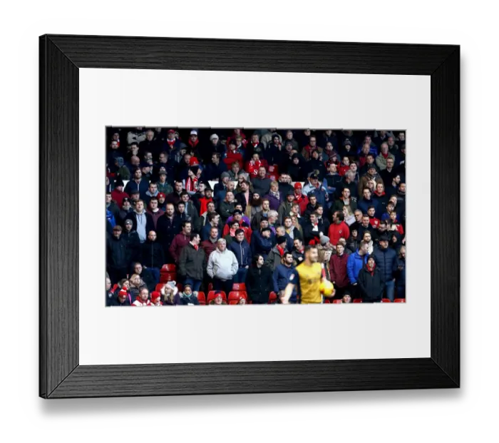 Framed Print : Bristol City Fans Rally at The City Ground Framed Print : Bristol City Fans Rally at The City Ground