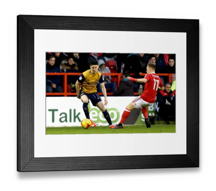 Framed Print : Bristol City's Callum O'Dowda Clashes with Nottingham Forest's Ben Osborn in Championship Showdown Framed Print : Bristol City's Callum O'Dowda Clashes with Nottingham Forest's Ben Osborn in Championship Showdown