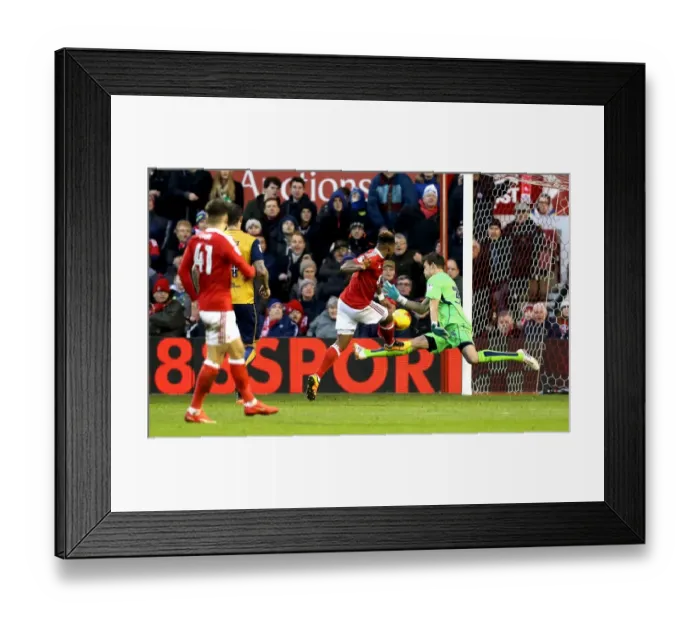Framed Print : Bristol City's Fabian Giefer Denies Nottingham Forest with Spectacular Save Framed Print : Bristol City's Fabian Giefer Denies Nottingham Forest with Spectacular Save