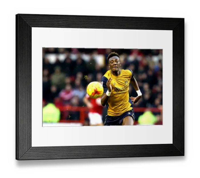 Framed Print : Chasing Glory: Tammy Abraham Pursues the Ball in Nottingham Forest vs. Bristol City Clash, January 2017 Framed Print : Chasing Glory: Tammy Abraham Pursues the Ball in Nottingham Forest vs. Bristol City Clash, January 2017