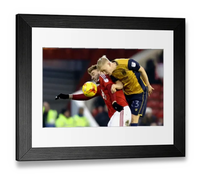 Framed Print : Hordur Magnusson Outshines Nicklas Bendtner: A Heading Duel in Nottingham Forest vs. Bristol City Championship Clash (21 / 01 / 2017) Framed Print : Hordur Magnusson Outshines Nicklas Bendtner: A Heading Duel in Nottingham Forest vs. Bristol City Championship Clash (21 / 01 / 2017)