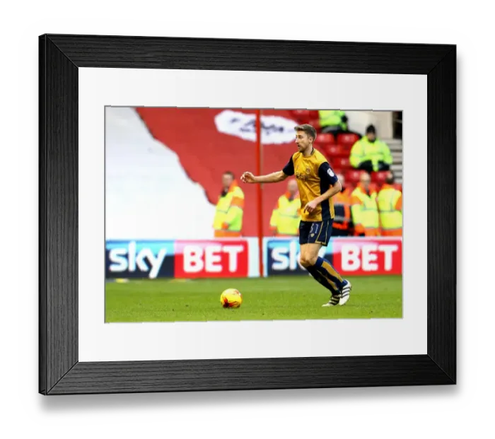Framed Print : Jens Hegeler in Action: Nottingham Forest vs. Bristol City, Sky Bet Championship 2017