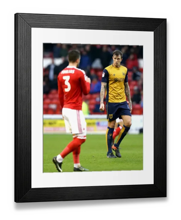 Framed Print : Aden Flint of Bristol City in Action Against Nottingham Forest, Sky Bet Championship 2017
