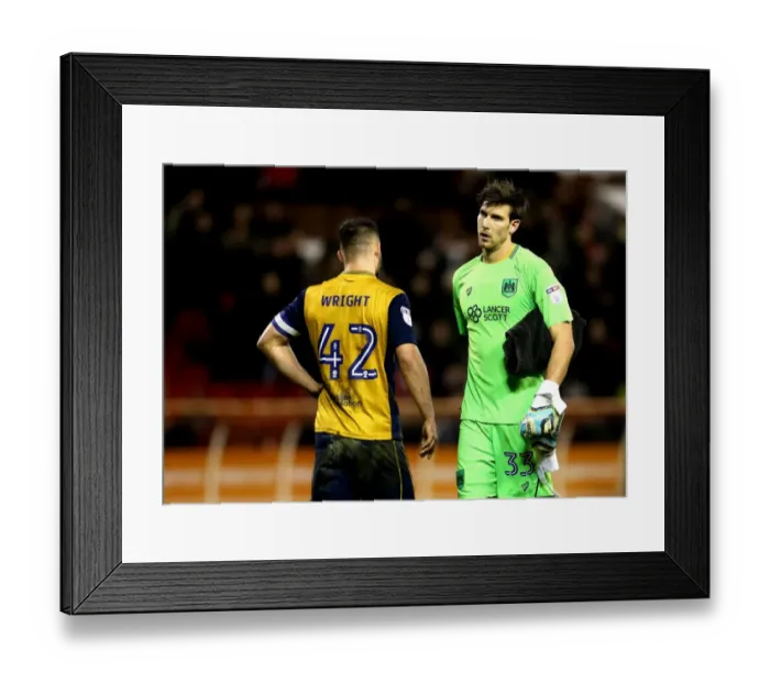 Framed Print : Bristol City's Fabian Giefer in Action Against Nottingham Forest, Sky Bet Championship 2017 Framed Print : Bristol City's Fabian Giefer in Action Against Nottingham Forest, Sky Bet Championship 2017