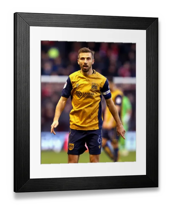 Framed Print : Gary O'Neil Leads Bristol City Charge Against Nottingham Forest, 2017 Framed Print : Gary O'Neil Leads Bristol City Charge Against Nottingham Forest, 2017