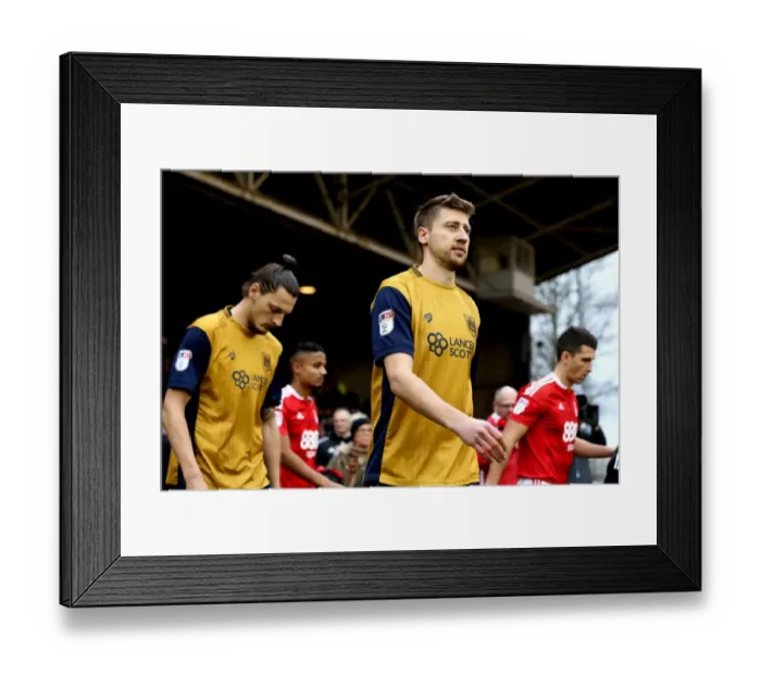 Framed Print : Bristol City's Hegeler and Djuric Face Off Against Nottingham Forest in Sky Bet Championship Clash
