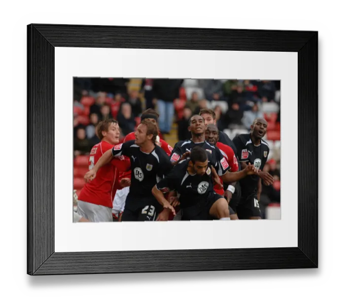 Framed Print : Bristol City vs. Barnsley: A Football Rivalry - Season 08-09