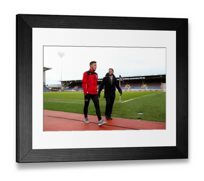 Framed Print : Bristol City: Johnson and Brownhill Arrive at Turf Moor for Burnley Showdown Framed Print : Bristol City: Johnson and Brownhill Arrive at Turf Moor for Burnley Showdown
