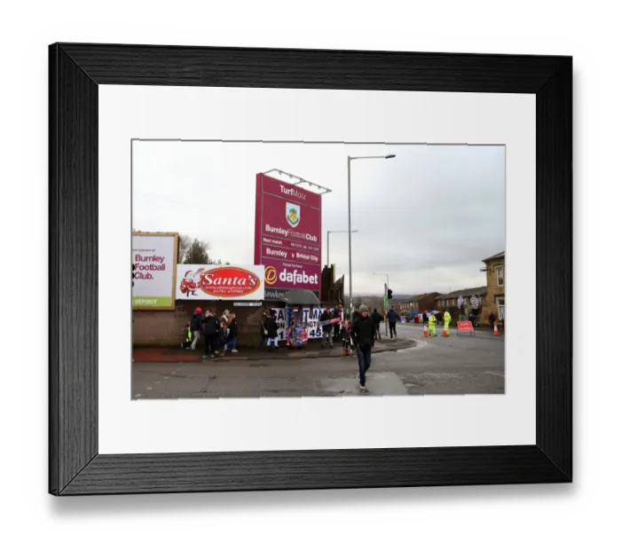 Framed Print : Burnley's Turf Moor: A Battle in the FA Cup Fourth Round Between Burnley and Bristol City Framed Print : Burnley's Turf Moor: A Battle in the FA Cup Fourth Round Between Burnley and Bristol City