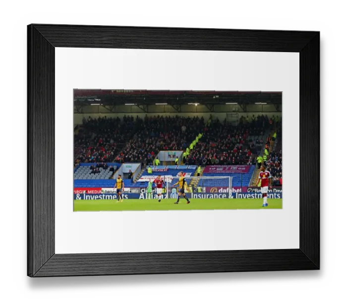 Framed Print : Passionate Bristol City Fans at Turf Moor during FA Cup Fourth Round Match Framed Print : Passionate Bristol City Fans at Turf Moor during FA Cup Fourth Round Match