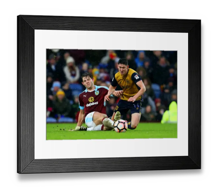 Framed Print : Tarkowski Tackles O'Dowda: Burnley vs. Bristol City FA Cup Clash at Turf Moor Framed Print : Tarkowski Tackles O'Dowda: Burnley vs. Bristol City FA Cup Clash at Turf Moor
