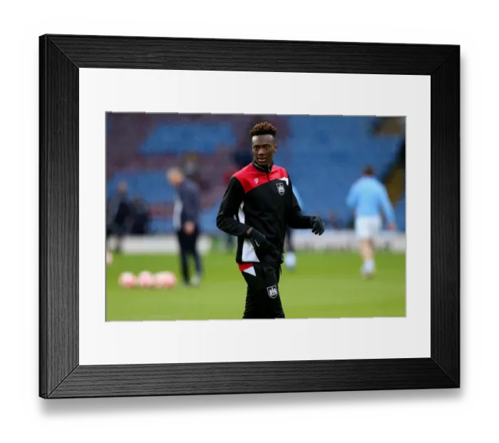 Framed Print : Tammy Abraham of Bristol City Warming Up Ahead of Burnley Clash, FA Cup Fourth Round - Matt McNulty / JMP Framed Print : Tammy Abraham of Bristol City Warming Up Ahead of Burnley Clash, FA Cup Fourth Round - Matt McNulty / JMP