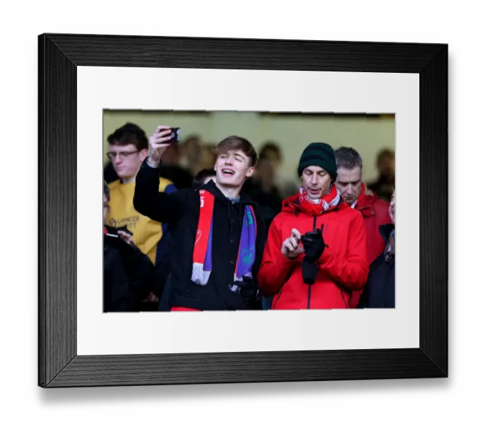 Framed Print : Burnley vs. Bristol City: Passionate Fans at Turf Moor during FA Cup Fourth Round Framed Print : Burnley vs. Bristol City: Passionate Fans at Turf Moor during FA Cup Fourth Round