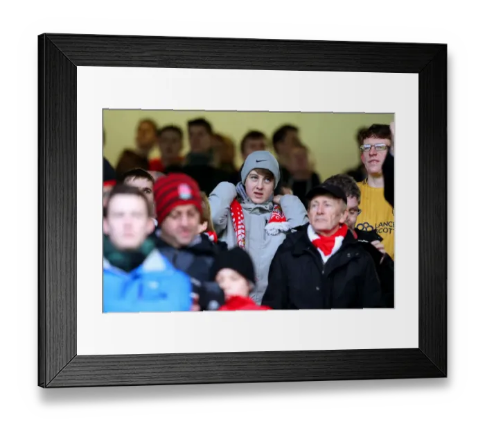 Framed Print : A Tense Moment at Turf Moor: Burnley vs. Bristol City in the Emirates FA Cup, January 2017