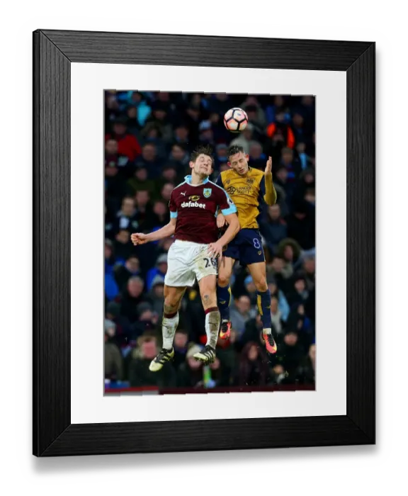 Framed Print : Josh Brownhill vs James Tarkowski: Intense Battle at Turf Moor during Burnley vs Bristol City FA Cup Clash Framed Print : Josh Brownhill vs James Tarkowski: Intense Battle at Turf Moor during Burnley vs Bristol City FA Cup Clash