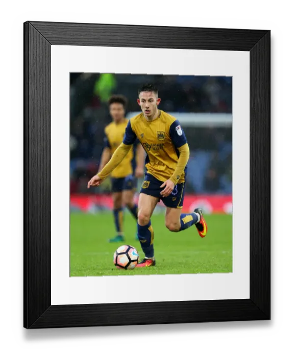 Framed Print : Josh Brownhill of Bristol City in Action Against Burnley at Turf Moor, FA Cup Fourth Round Framed Print : Josh Brownhill of Bristol City in Action Against Burnley at Turf Moor, FA Cup Fourth Round