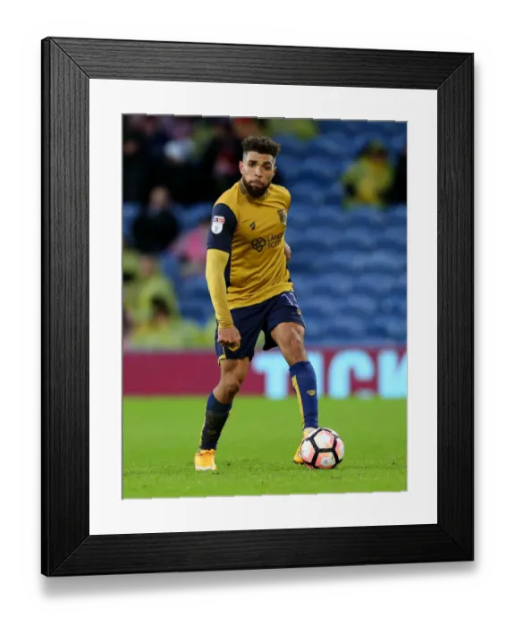 Framed Print : Scott Golbourne in Action: Burnley vs. Bristol City, FA Cup Fourth Round (2017)