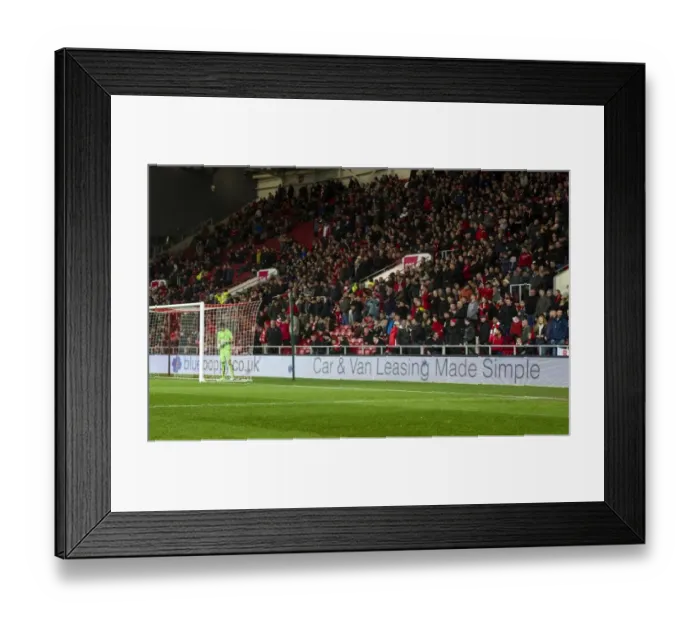 Framed Print : Intense Sky Bet Championship Showdown: Bristol City vs Sheffield Wednesday at Ashton Gate, January 2017