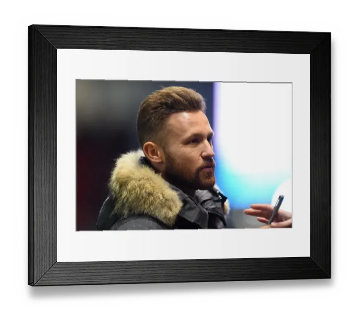 Framed Print : New Signing Matty Taylor Watches Bristol City's Debut Against Sheffield Wednesday at Ashton Gate Framed Print : New Signing Matty Taylor Watches Bristol City's Debut Against Sheffield Wednesday at Ashton Gate