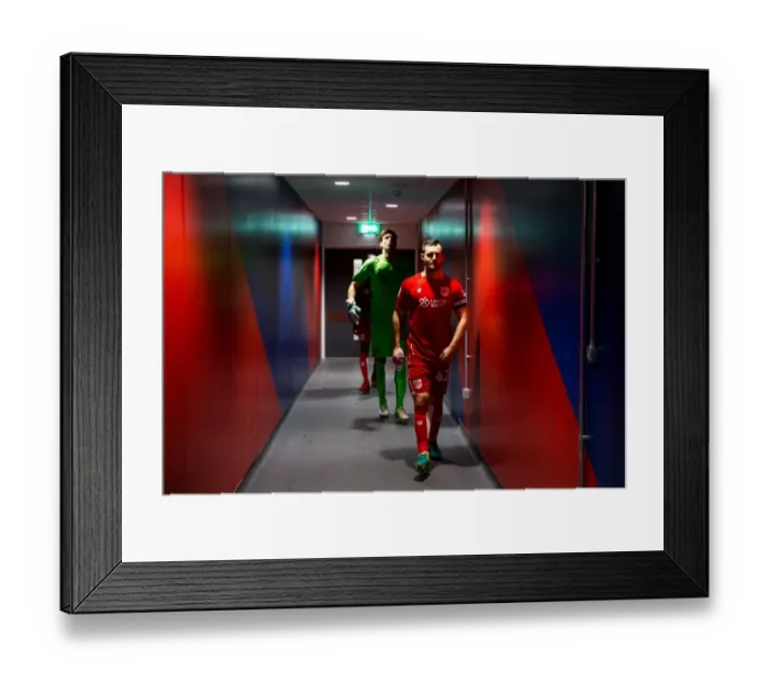 Framed Print : Bristol City's Bailey Wright Emerges from New Tunnel at Ashton Gate Stadium (Bristol City v Sheffield Wednesday, Sky Bet Championship) Framed Print : Bristol City's Bailey Wright Emerges from New Tunnel at Ashton Gate Stadium (Bristol City v Sheffield Wednesday, Sky Bet Championship)
