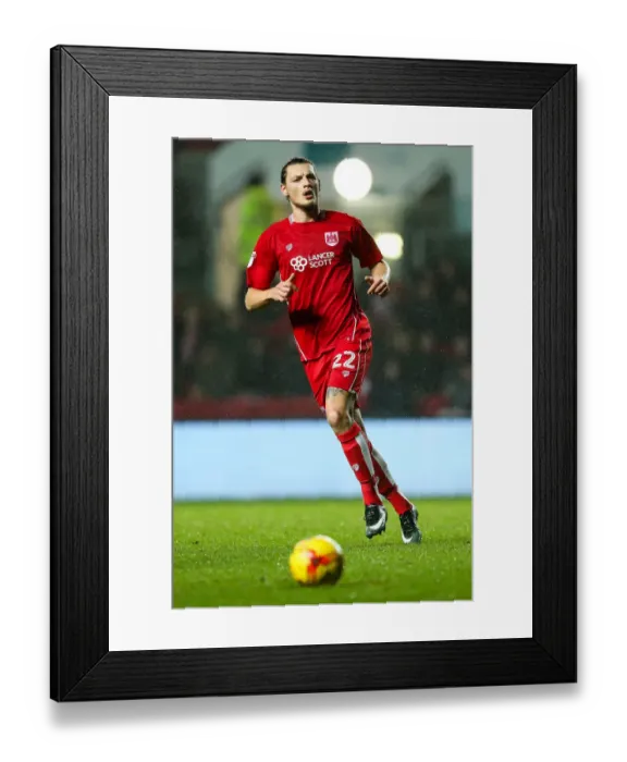 Framed Print : Milan Djuric in Action: Bristol City vs Sheffield Wednesday, Sky Bet Championship at Ashton Gate Stadium