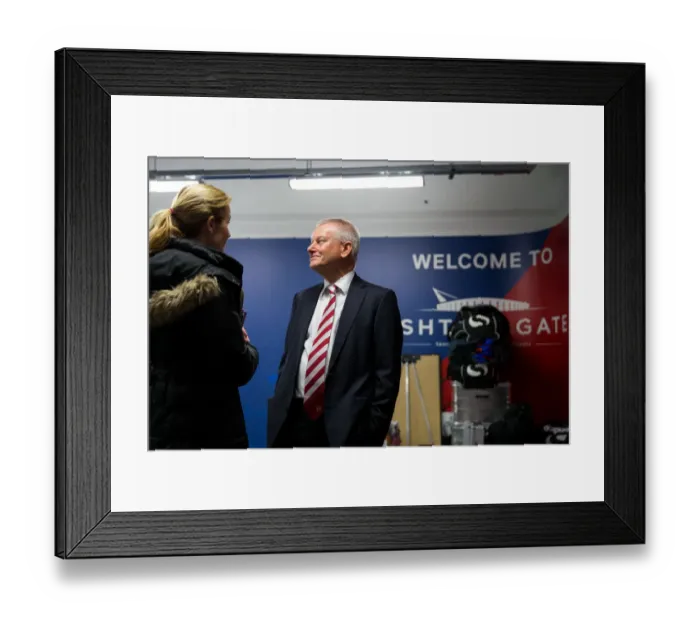 Framed Print : Bristol City FC: Steve Lansdown Watches Tensionally in New Tunnel Area during Bristol City vs Sheffield Wednesday Match, Sky Bet Championship, Ashton Gate Stadium Framed Print : Bristol City FC: Steve Lansdown Watches Tensionally in New Tunnel Area during Bristol City vs Sheffield Wednesday Match, Sky Bet Championship, Ashton Gate Stadium
