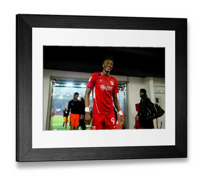 Framed Print : Tammy Abraham Exits Ashton Gate: 2-2 Draw Between Bristol City and Sheffield Wednesday (31 January 2017)