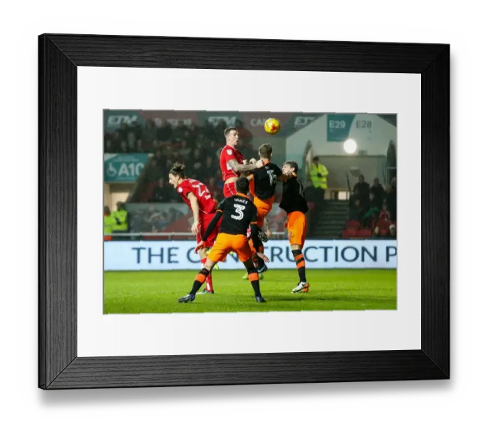 Framed Print : Clash at Ashton Gate: Aden Flint vs. Tom Lees - A Sky Bet Championship Battle Framed Print : Clash at Ashton Gate: Aden Flint vs. Tom Lees - A Sky Bet Championship Battle