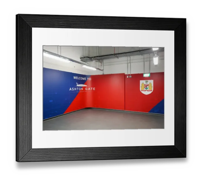 Framed Print : Tunnel Tension: Bristol City vs Sheffield Wednesday, Sky Bet Championship (January 2017)