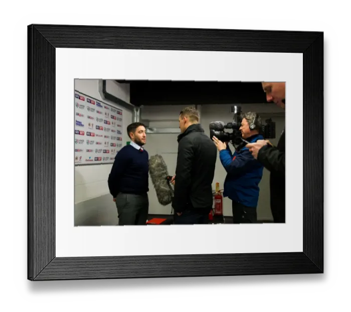 Framed Print : Bristol City's Lee Johnson Reacts After Hard-Fought Championship Clash Against Sheffield Wednesday