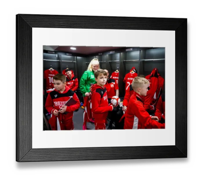 Framed Print : Mascots Meet Players: Unforgettable Moments at Ashton Gate - Bristol City vs Rotherham United, Sky Bet Championship Framed Print : Mascots Meet Players: Unforgettable Moments at Ashton Gate - Bristol City vs Rotherham United, Sky Bet Championship