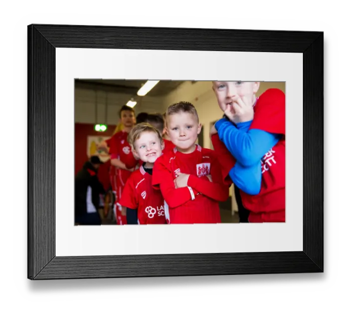 Framed Print : Bristol City Mascots in the Tunnel: Gameday at Ashton Gate Stadium vs Rotherham United, Sky Bet Championship