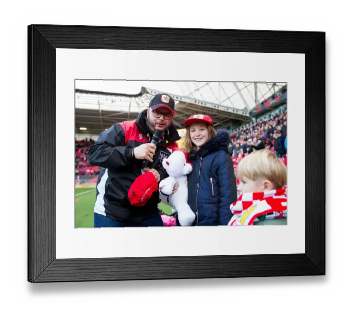 Framed Print : Clash of the Titans: Sky Bet Championship Showdown - Bristol City vs Rotherham United at Ashton Gate Stadium (February 4, 2017)