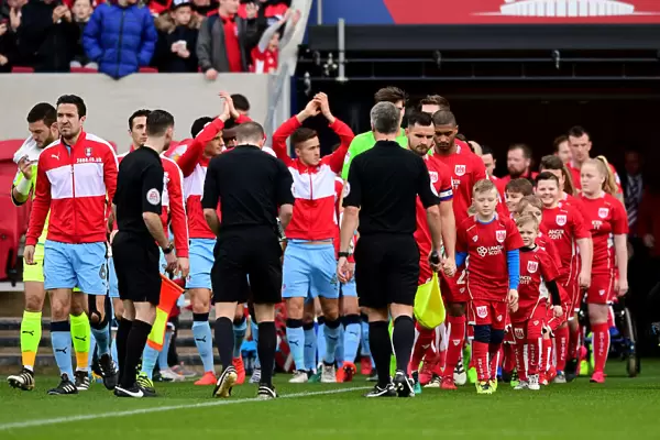 Bristol City Players Walk Out at Ashton Gate: Sky Bet Championship Clash Against Rotherham United (February 4, 2017)