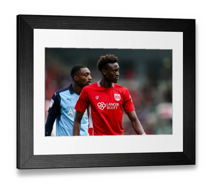 Framed Print : Tammy Abraham's Intense Focus: Bristol City vs Rotherham United, Sky Bet Championship (February 2017) Framed Print : Tammy Abraham's Intense Focus: Bristol City vs Rotherham United, Sky Bet Championship (February 2017)