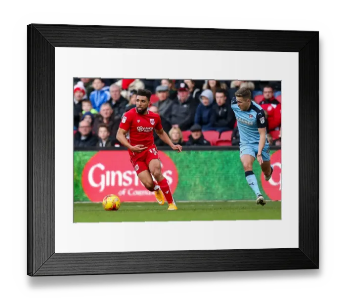 Framed Print : Scott Golbourne in Action: Bristol City vs Rotherham United, Sky Bet Championship, Ashton Gate Stadium