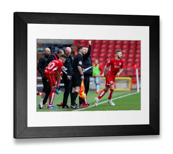 Framed Print : Matty Taylor's Return: Bristol City vs Rotherham United, 04-02-2017