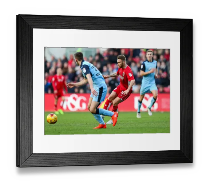 Framed Print : Matty Taylor in Action: Bristol City vs Rotherham United, Sky Bet Championship (February 4, 2017) - Ashton Gate Stadium