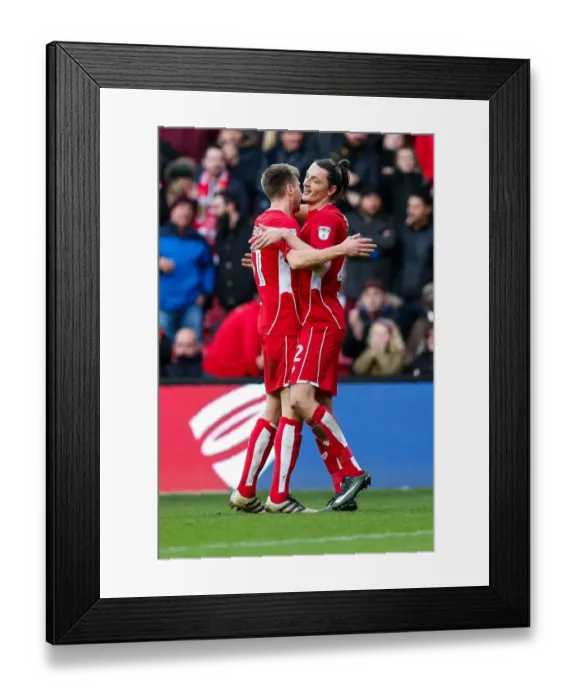 Framed Print : Milan Djuric's Euphoric Goal Celebration: Bristol City's Thrilling Victory vs Rotherham United, Sky Bet Championship (February 4, 2017) Framed Print : Milan Djuric's Euphoric Goal Celebration: Bristol City's Thrilling Victory vs Rotherham United, Sky Bet Championship (February 4, 2017)