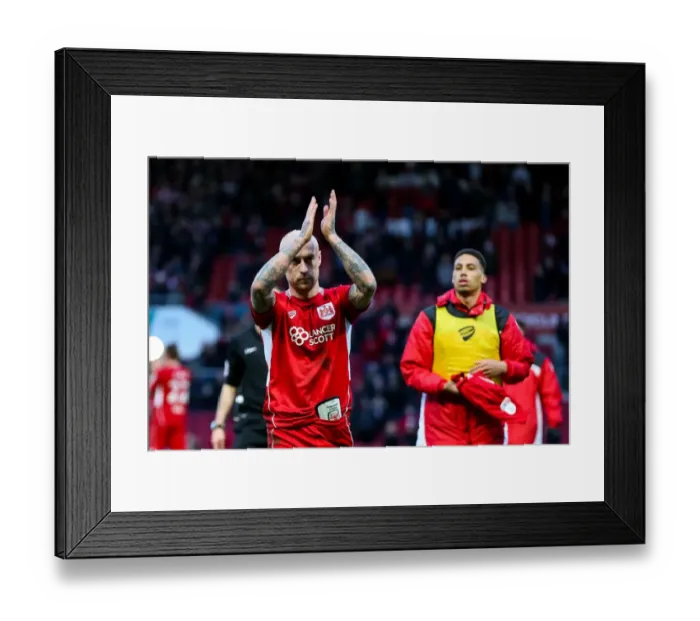 Framed Print : Bristol City Celebrate 1-0 Win Over Rotherham United at Ashton Gate Stadium Framed Print : Bristol City Celebrate 1-0 Win Over Rotherham United at Ashton Gate Stadium