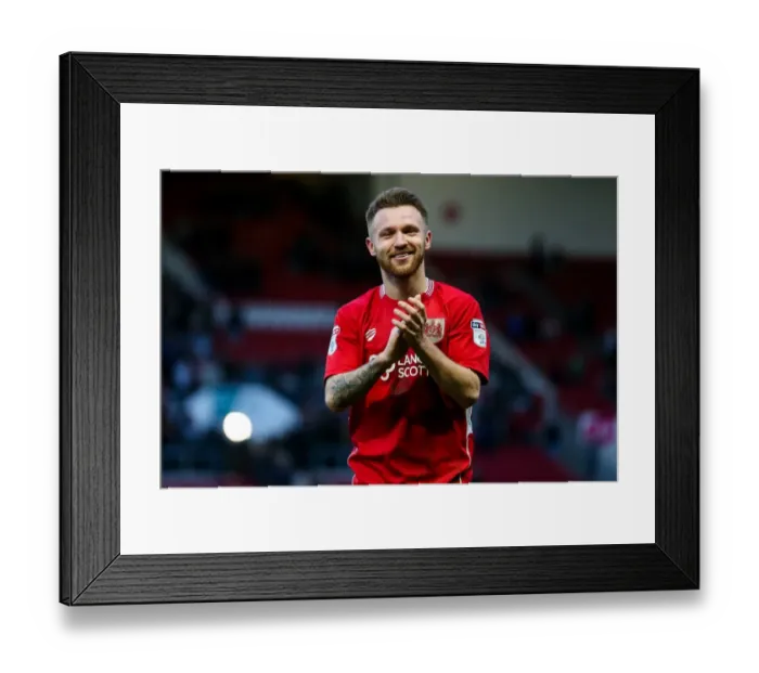 Framed Print : Matty Taylor's Game-Winning Goal: Bristol City's 1-0 Victory over Rotherham United