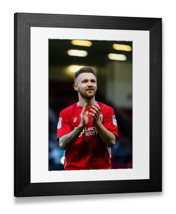 Framed Print : Matty Taylor's Game-Winning Goal: Bristol City's 1-0 Triumph Over Rotherham United at Ashton Gate