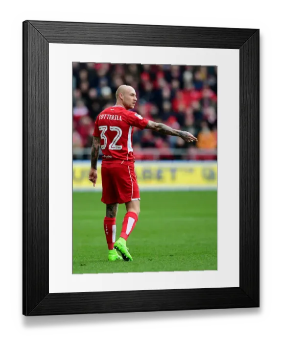 Framed Print : Bristol City's David Cotterill in Action against Rotherham United, 2017 Framed Print : Bristol City's David Cotterill in Action against Rotherham United, 2017