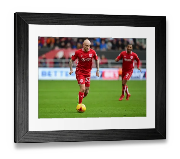 Framed Print : David Cotterill in Action: Bristol City vs Rotherham United, February 2017