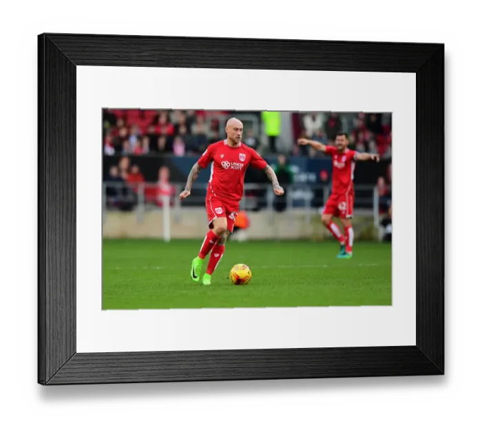 Framed Print : David Cotterill in Action: Bristol City vs Rotherham United, 2017 Framed Print : David Cotterill in Action: Bristol City vs Rotherham United, 2017